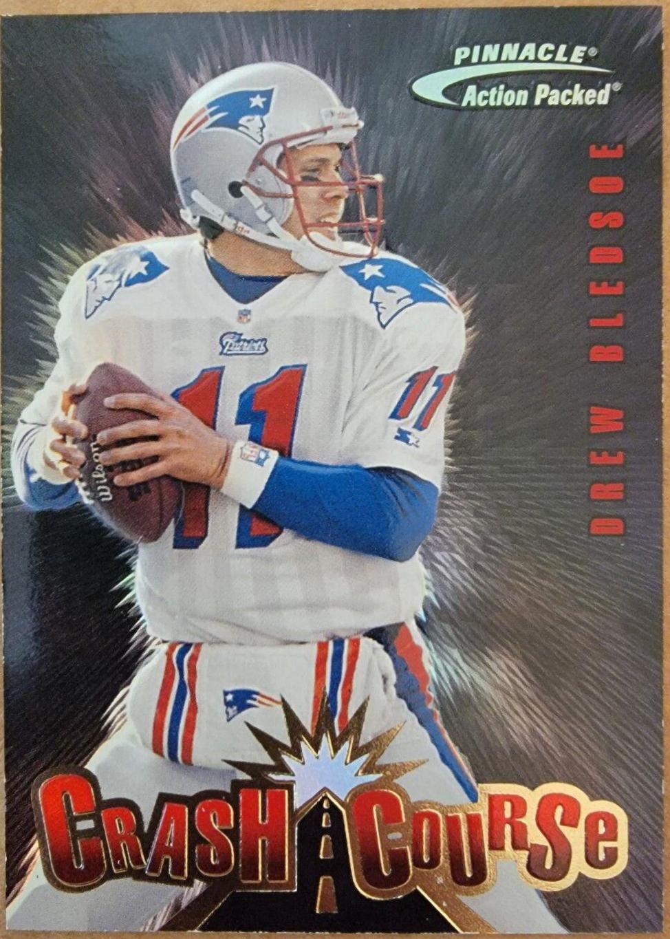 Drew Bledsoe #16 Football Cards 1997 Pinnacle Action Packed Crash Course