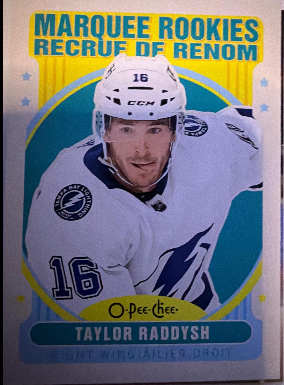 Taylor Raddysh #617 2021 O Pee Chee 3d Marquee Rookies Hockey