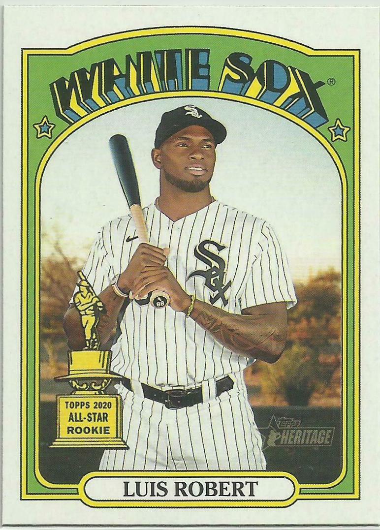 Luis Robert #33 Baseball Cards 2021 Topps Heritage