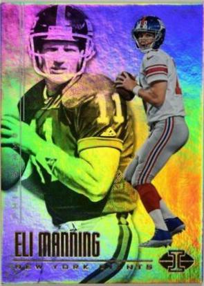 Eli Manning, Phil Simms #5 Football Cards 2017 Panini Illusions
