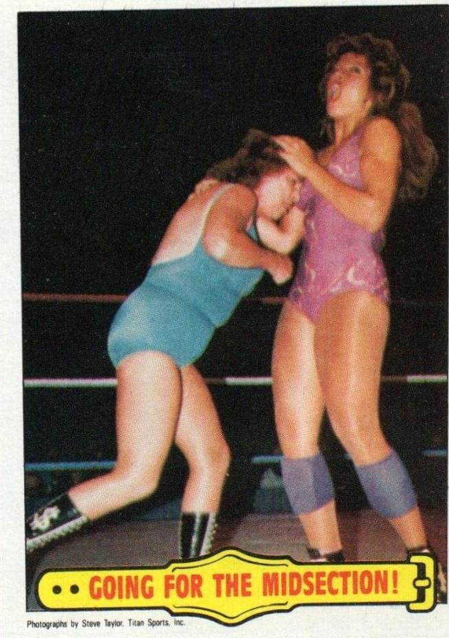 Going For The Midsection #25 Wrestling Cards 1985 Topps WWF
