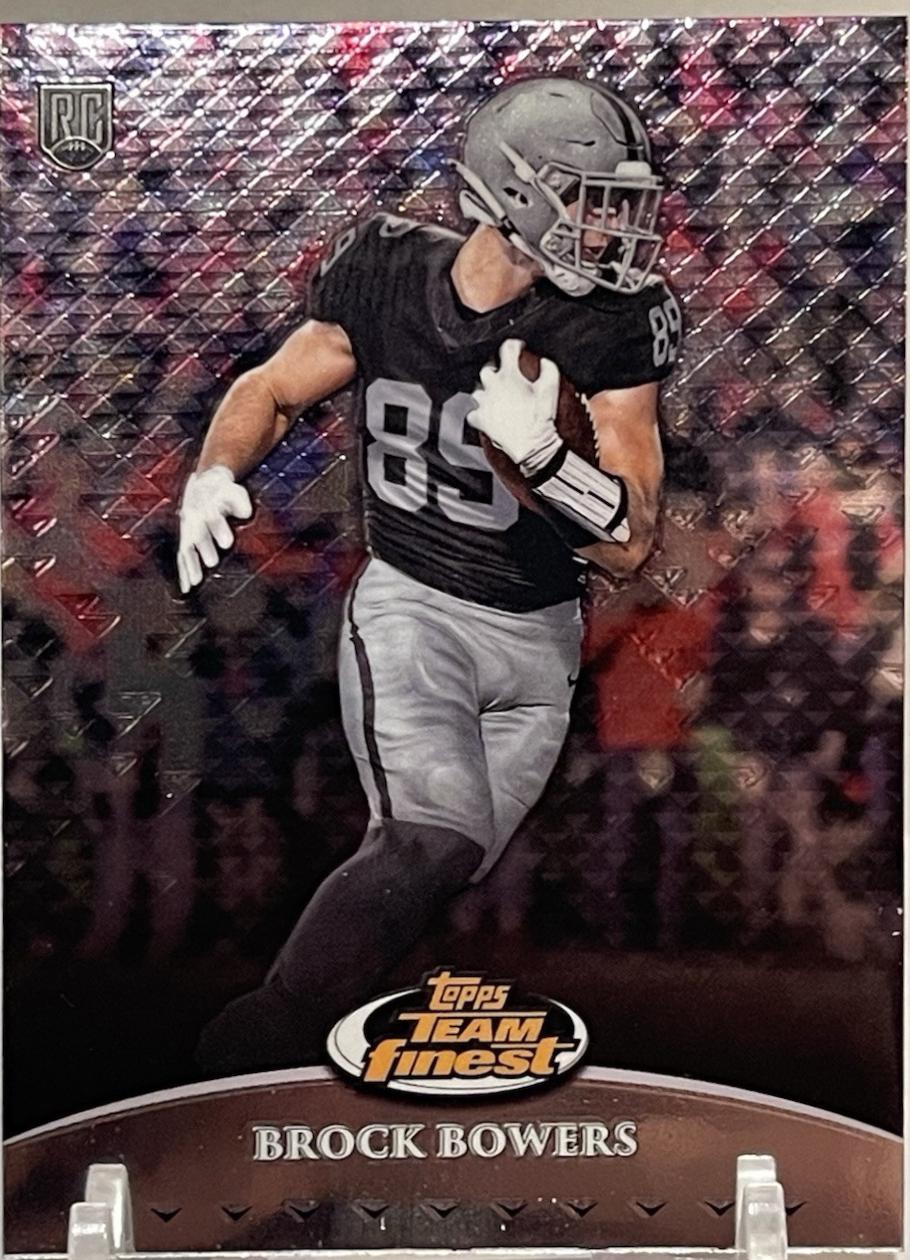 Brock Bowers #TF-9 Football Cards 2024 Topps Finest Team Finest