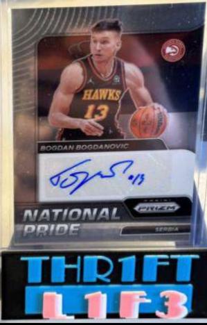 Bogdan Bogdanovic #NPS-BGB Basketball Cards 2021 Panini Chronicles National Pride Signatures