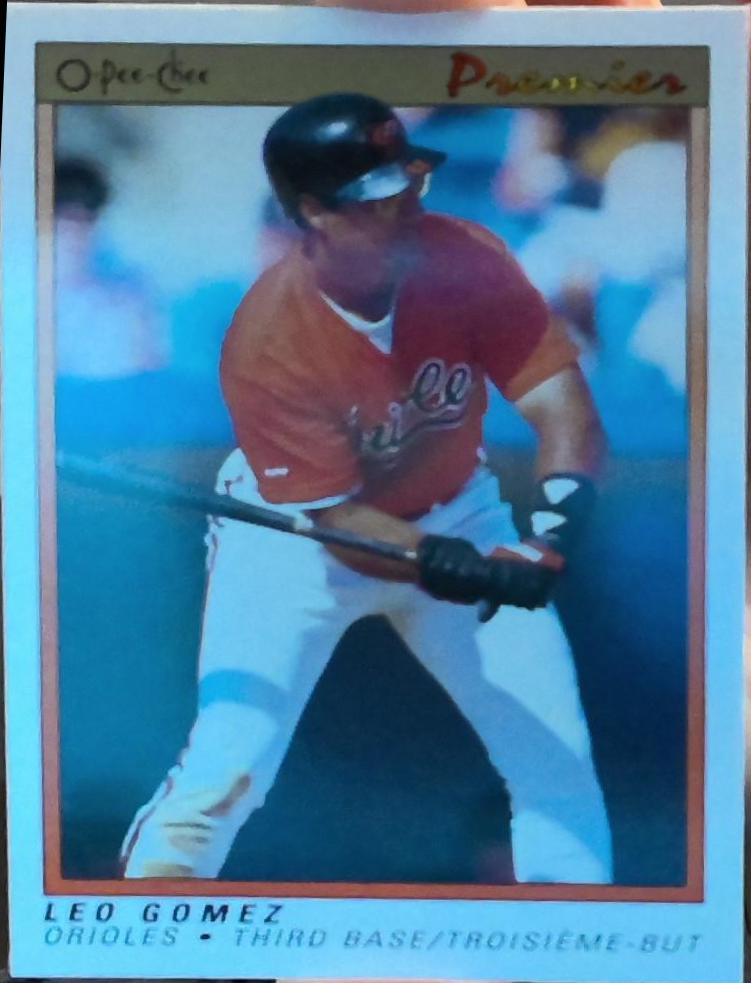 Leo Gomez #52 Baseball Cards 1991 O Pee Chee Premier