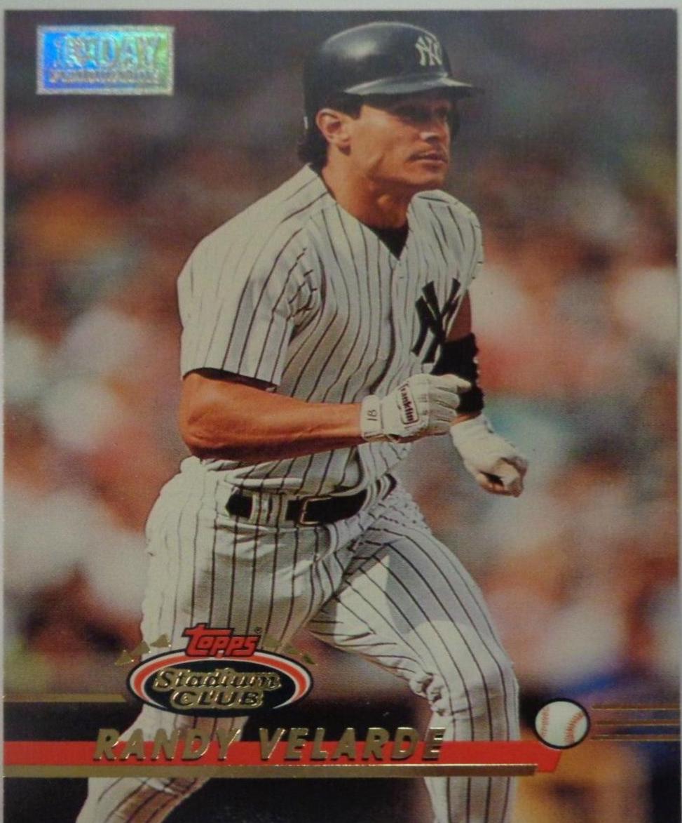 Randy Velarde #32 Baseball Cards 1993 Stadium Club 1st Day Production