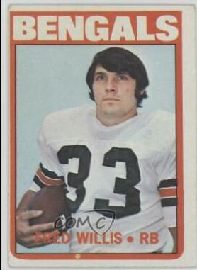 Fred Willis #99 Football Cards 1972 Topps