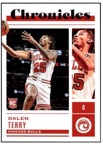 Dalen Terry #46 Basketball Cards 2022 Panini Chronicles