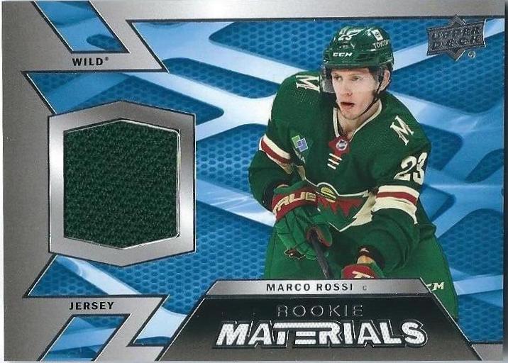 Marco Rossi #RM-MR Hockey Cards 2022 Upper Deck Rookie Materials