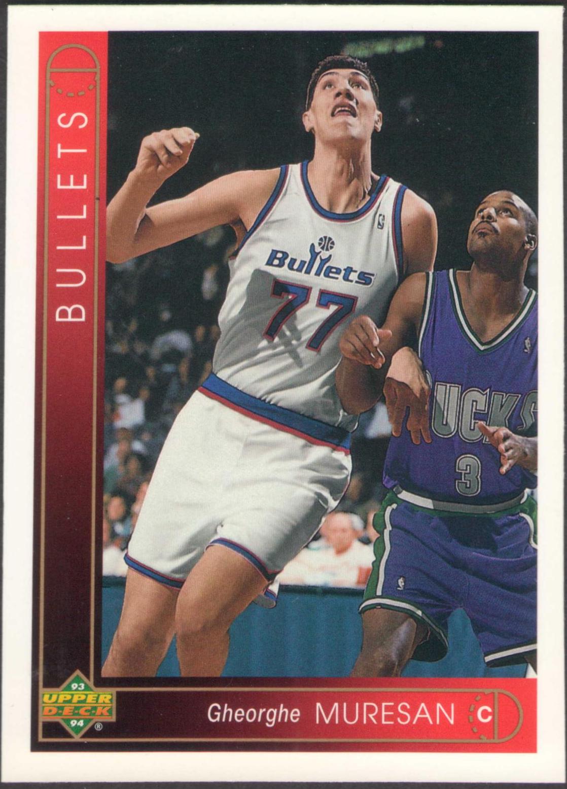 Gheorghe Muresan #383 Basketball Cards 1993 Upper Deck