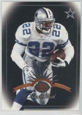 Emmitt Smith #10 Football Cards 1997 Leaf