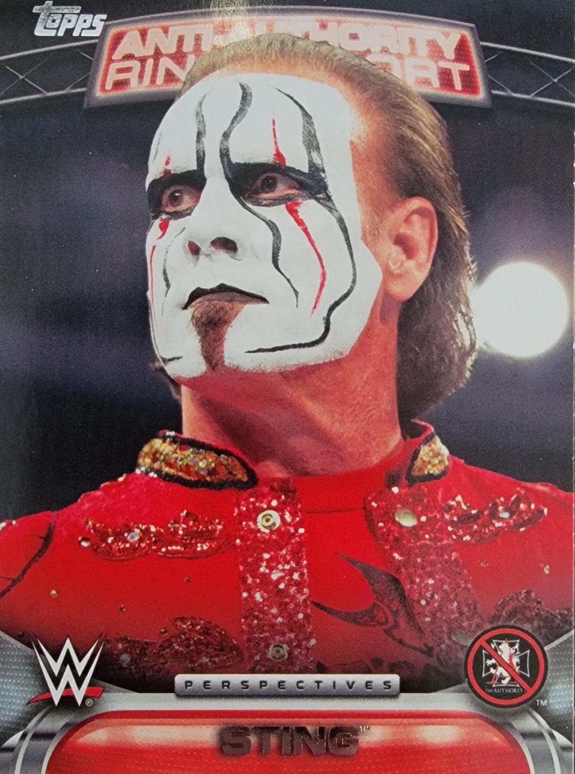 Sting #11AA Wrestling Cards 2016 Topps WWE Anti Authority Ring Report