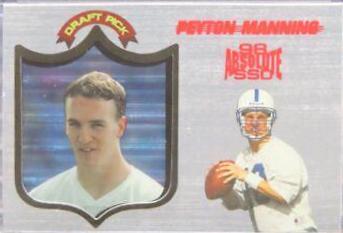 Peyton Manning [Ssd Hobby Silver] #165 Football Cards 1998 Playoff Absolute