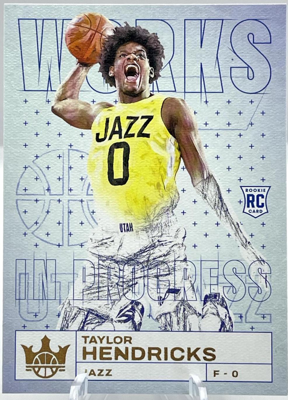 Taylor Hendricks #10 Basketball Cards 2023 Panini Court Kings Works in Progress