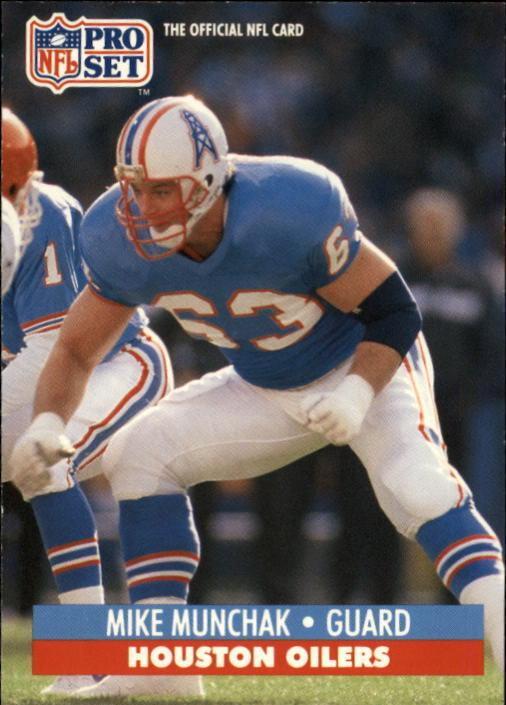 Mike Munchak #168 Football Cards 1991 Pro Set