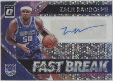 Zach Randolph #ZRD 2018 Panini Donruss Optic Fast Break Signatures Basketball