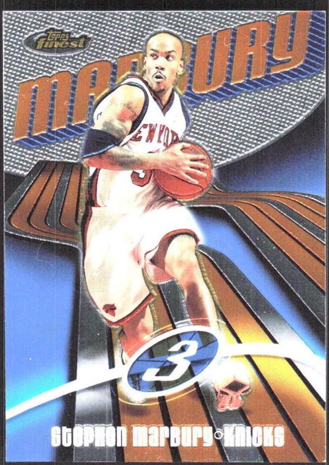Stephon Marbury #32 Basketball Cards 2003 Finest