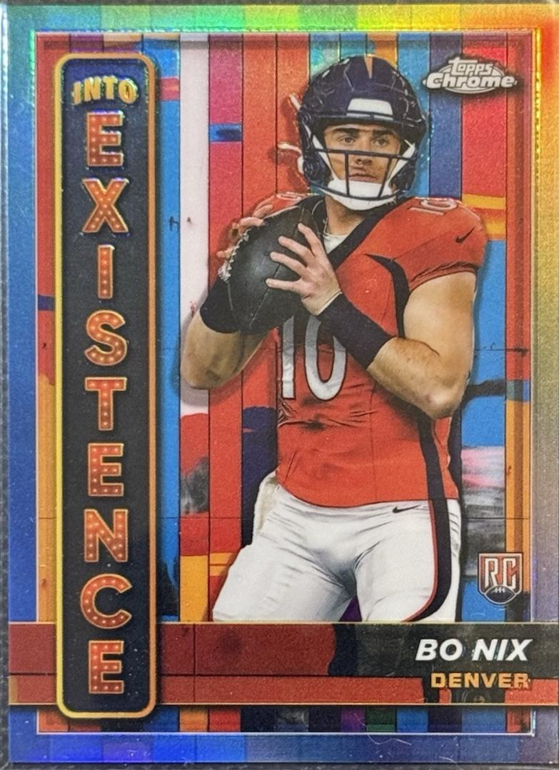 Bo Nix #IE-4 Football Cards 2024 Topps Chrome Into Existence