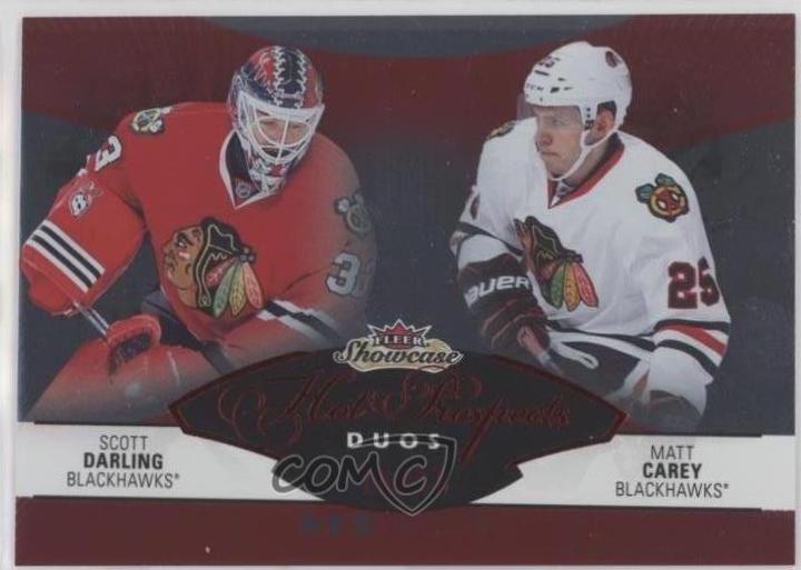 Scott Darling/Matt Carey #112 2014-15 Fleer Showcase Hockey
