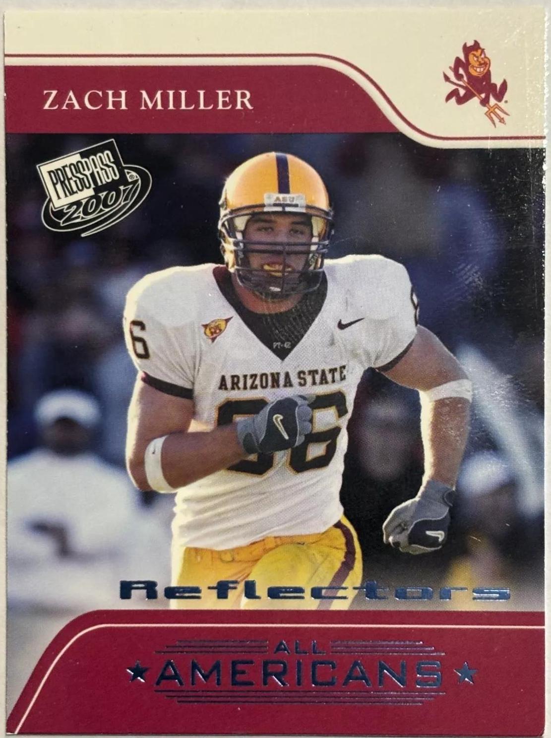Zach Miller #81 Football Cards 2007 Playoffs NFL