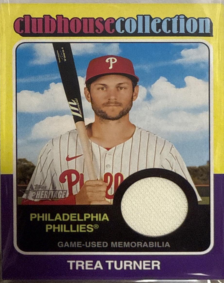 Trea Turner #CCR-TT 2024 Topps Heritage Baseball Clubhouse Collection Relic