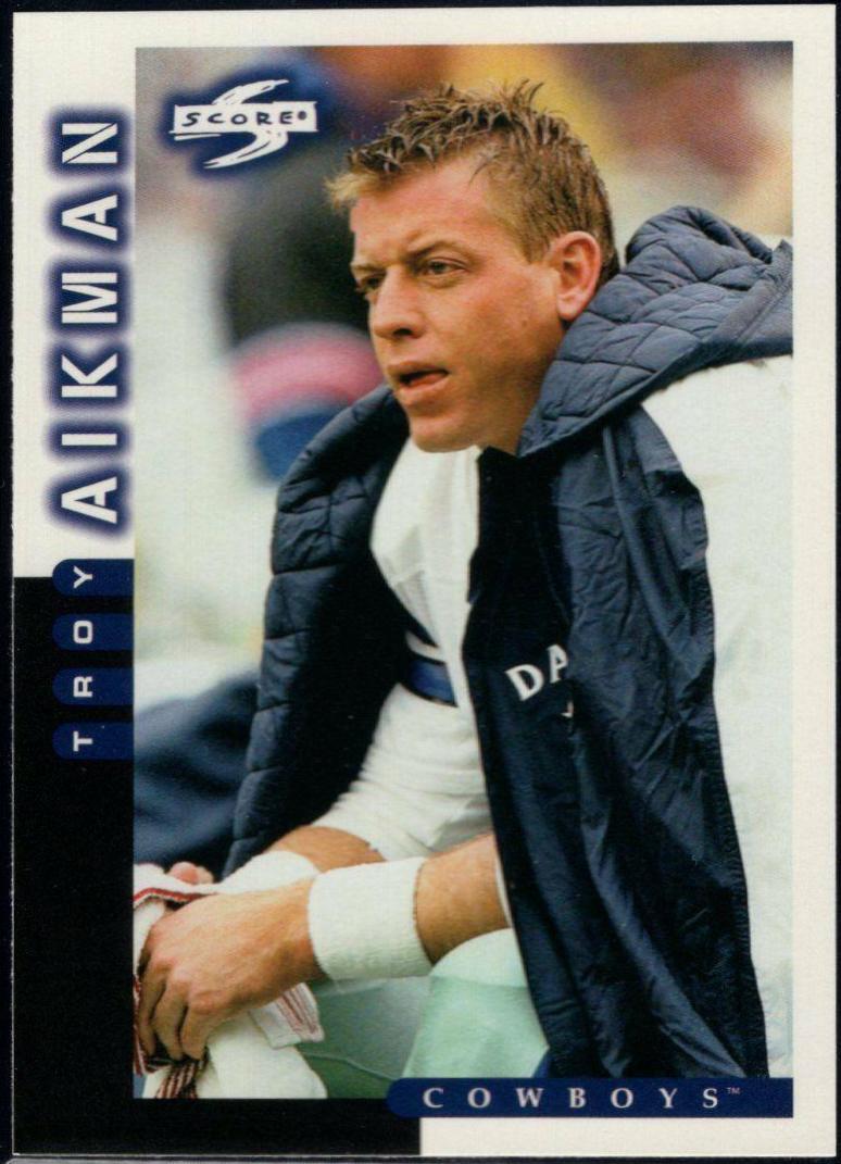 Troy Aikman #22 Football Cards 1998 Panini Score