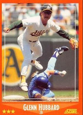 Glenn Hubbard #58T 1988 Score Traded Baseball