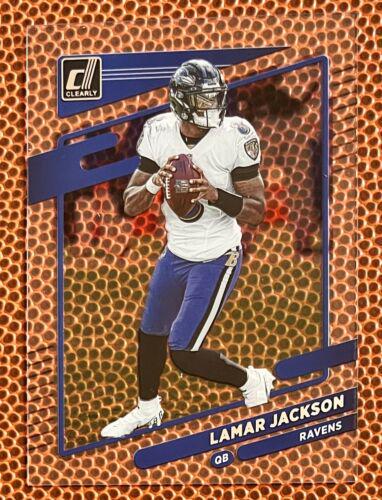 Lamar Jackson #4 Football Cards 2021 Panini Clearly Donruss