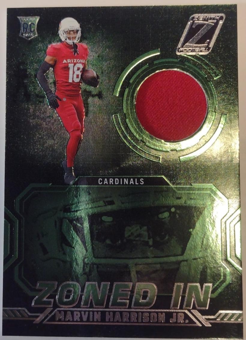 Marvin Harrison Jr. #ZI-MHJ Football Cards 2024 Panini Zenith Zoned In