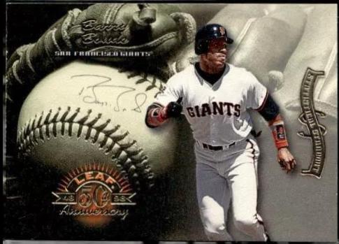 Barry Bonds #24 Baseball Cards 1998 Leaf Statistical Standouts