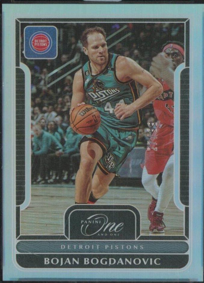 Bojan Bogdanovic #1 Basketball Cards 2022 Panini One and One