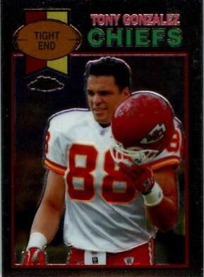 Tony Gonzalez #TB24 Football Cards 2005 Topps Chrome Throwbacks