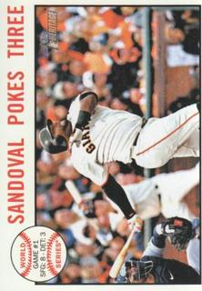 Sandoval Pokes Three