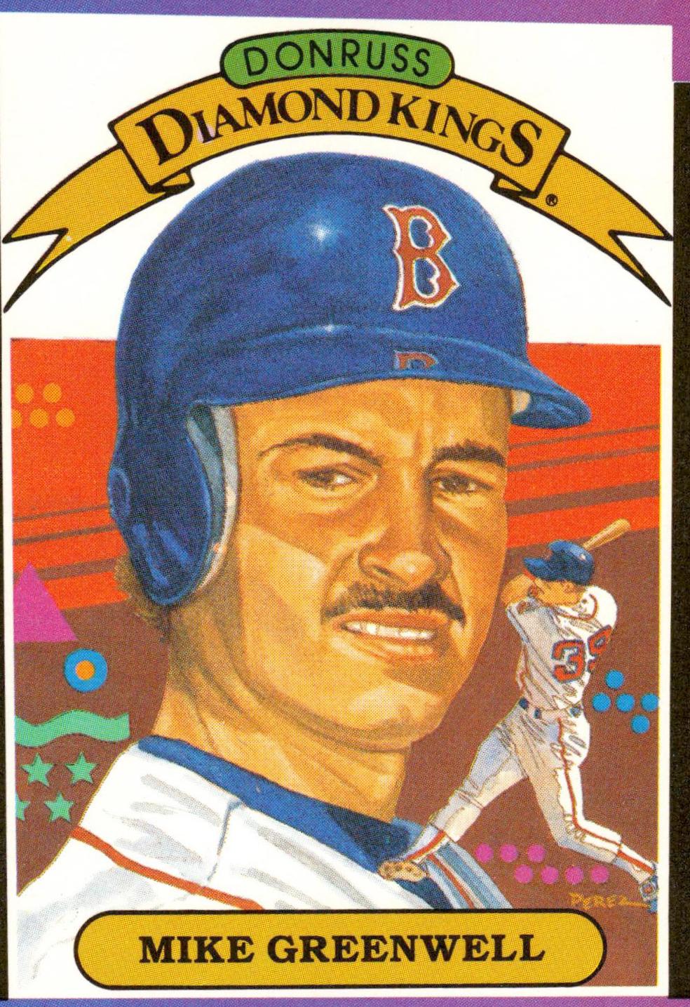 Mike Greenwell #1 Baseball Cards 1989 Donruss