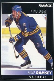 Mike Ramsey #21 Hockey Cards 1992 Pinnacle Canadian