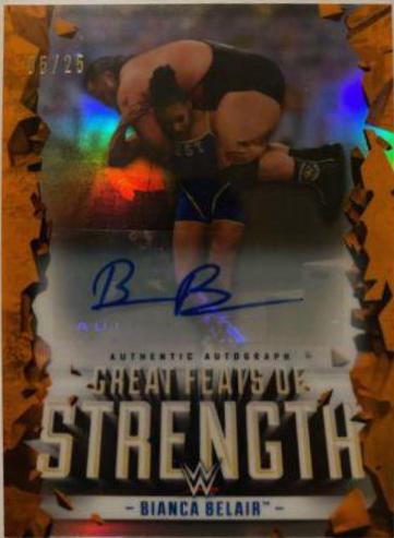 Bianca Belair #GFA-BB Wrestling Cards 2021 Topps Chrome WWE Great Feats of Strength Autographs