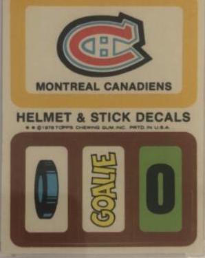 Montreal Canadiens Hockey Cards 1978 Topps Team Insert