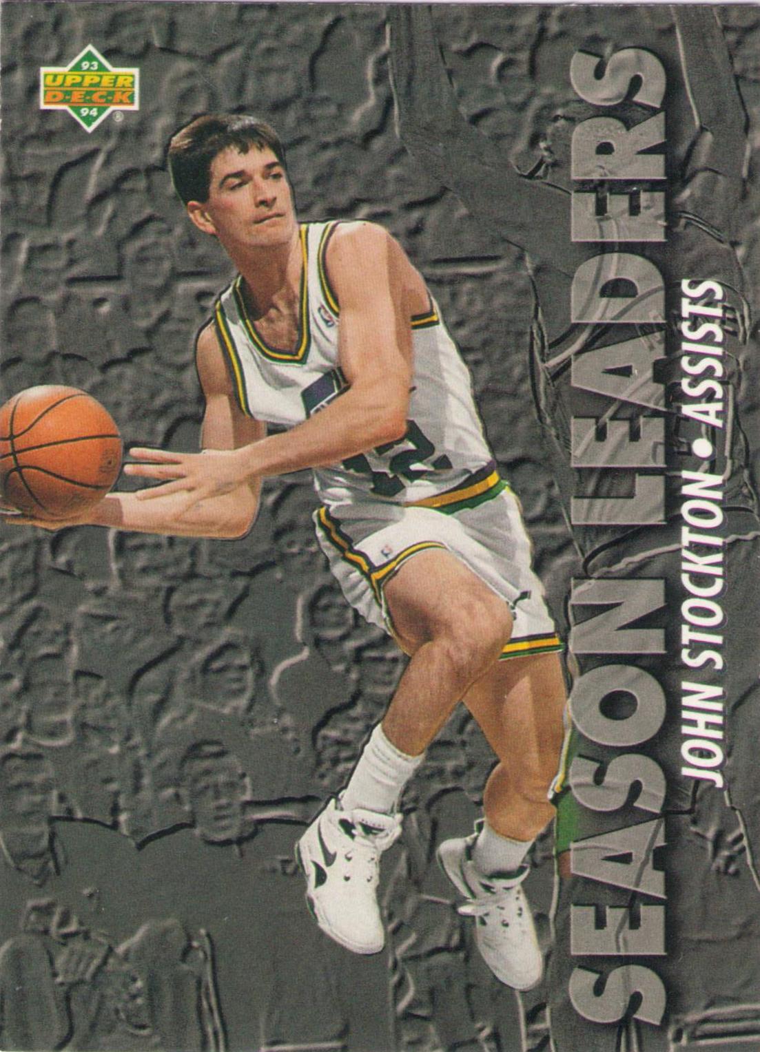 John Stockton #168 Basketball Cards 1993 Upper Deck