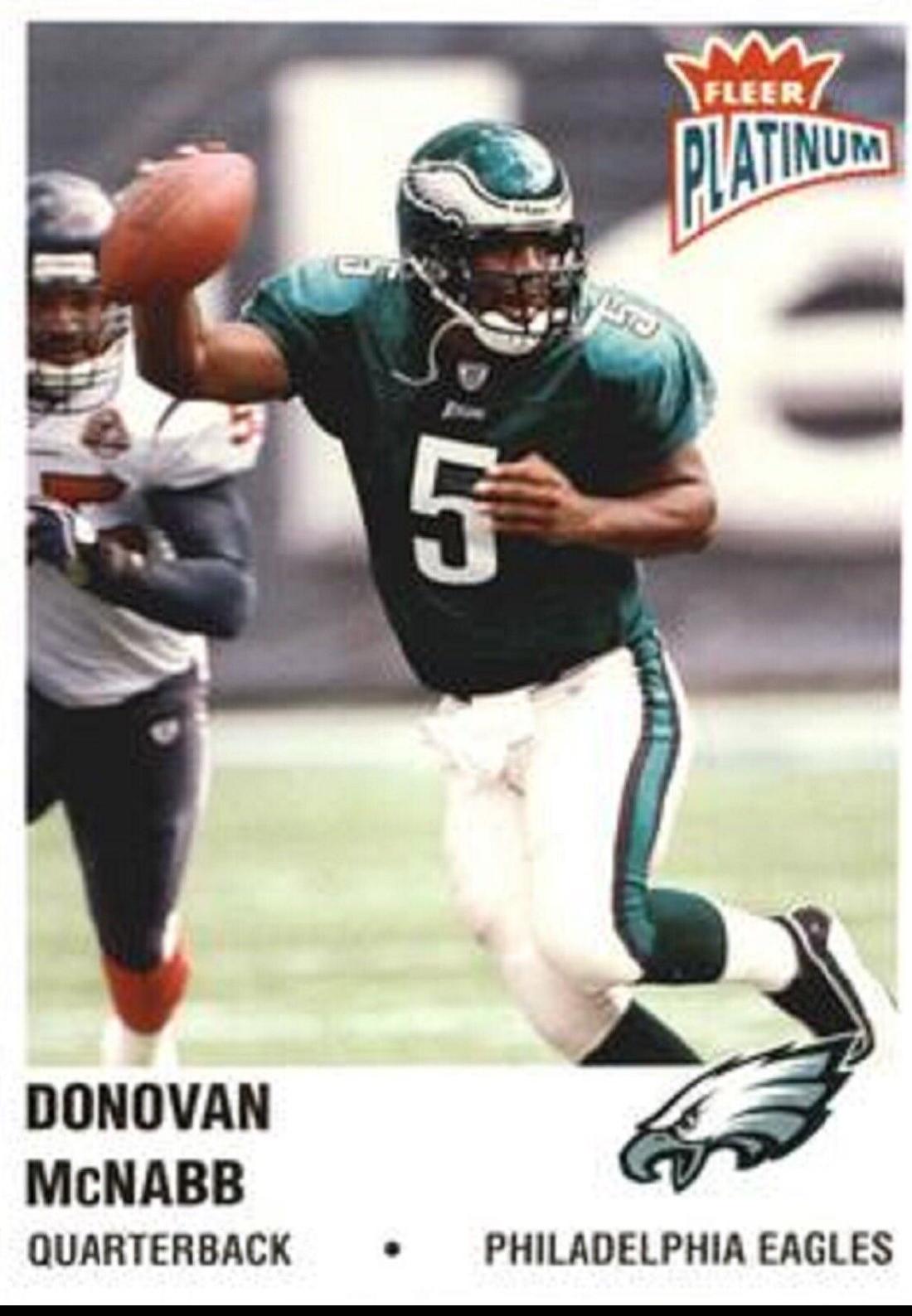 Donovan McNabb #1 Football Cards 2003 Fleer Platinum
