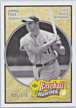 Jimmie Foxx #131 2005 Upper Deck Baseball Heroes