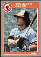 Lenn Sakata #189 Baseball Cards 1985 Fleer Prices