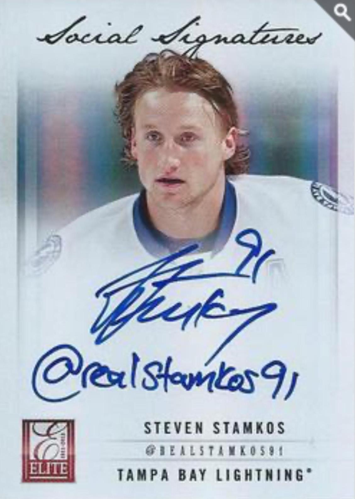 Steven Stamkos #7 2011 Panini Elite Social Signatures Hockey