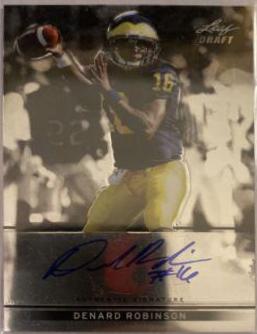 Denard Robinson #BA-DR1 2013 Leaf Metal Draft Football