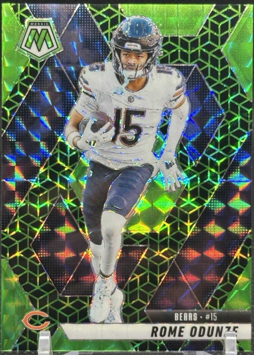 Rome Odunze [Green Spectris] #206 Prices | 2025 Panini Mosaic
