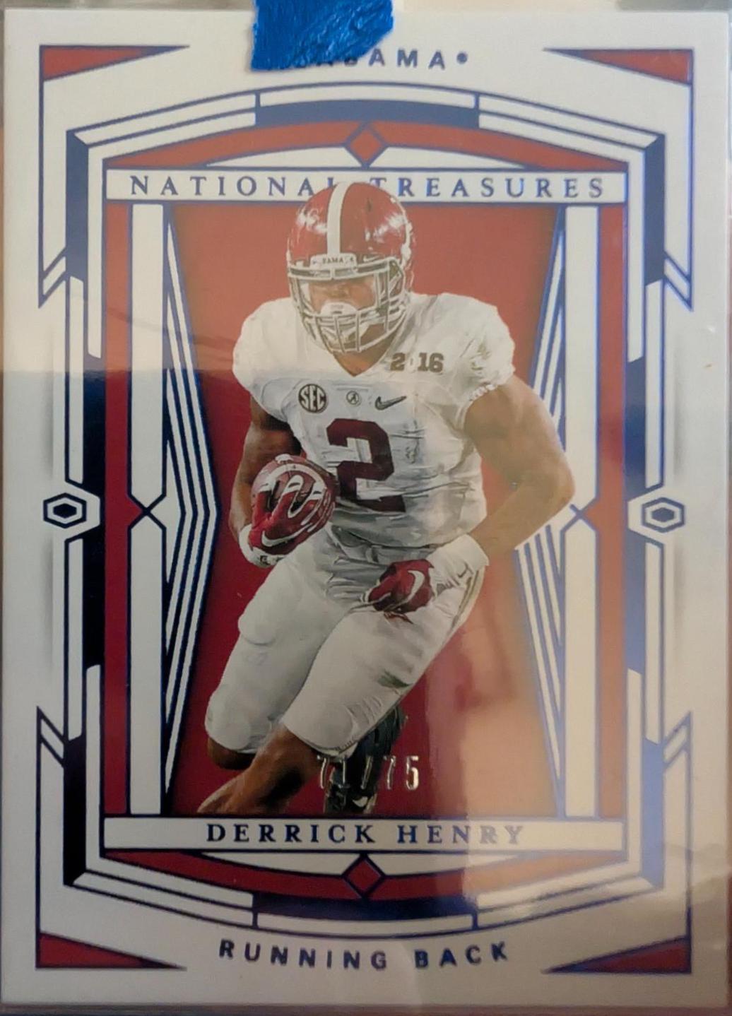 Derrick Henry #15 Football Cards 2020 Panini National Treasures Collegiate
