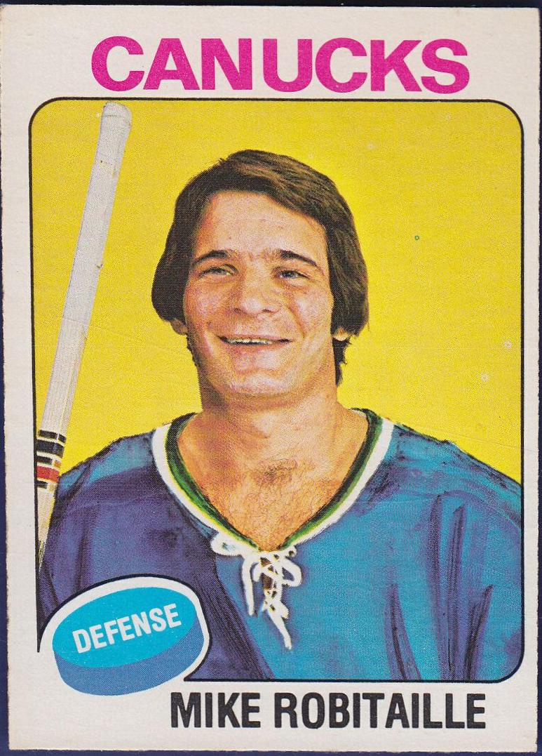 Mike Robitaille #24 Hockey Cards 1975 O-Pee-Chee
