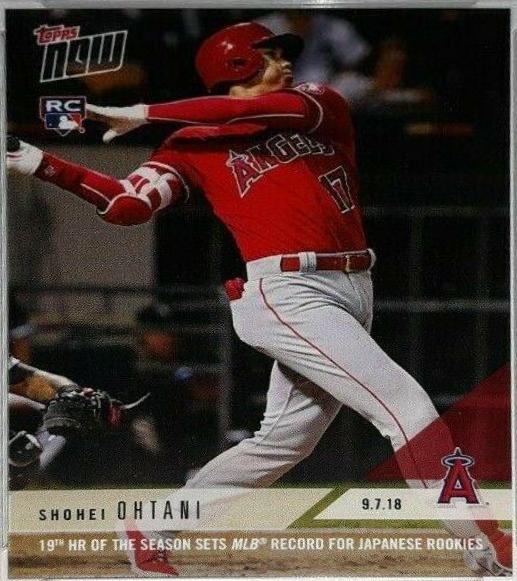 Shohei Ohtani #697 Baseball Cards 2018 Topps Now
