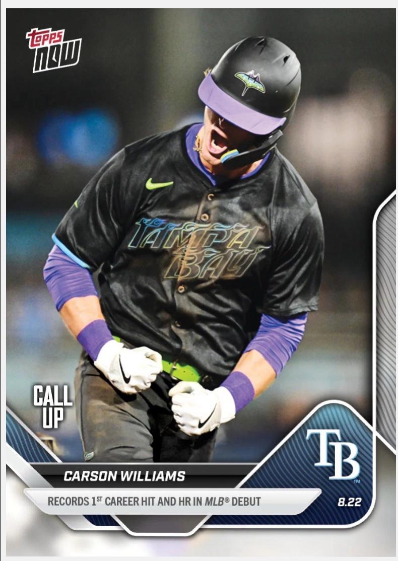 Carson Williams #593 2025 Topps Now Baseball