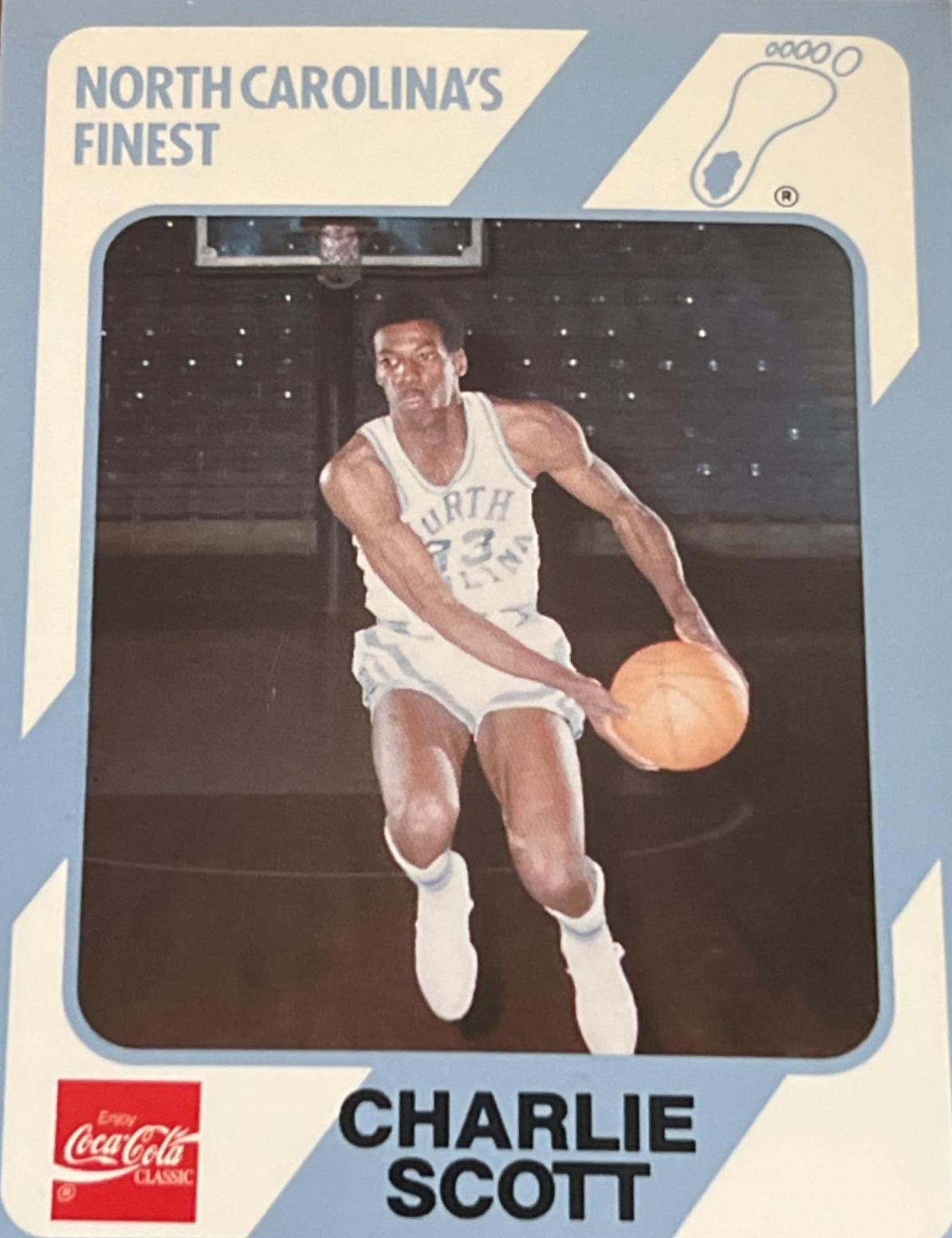 Charlie Scott #30 Basketball Cards 1989 Collegiate Collection North Carolina