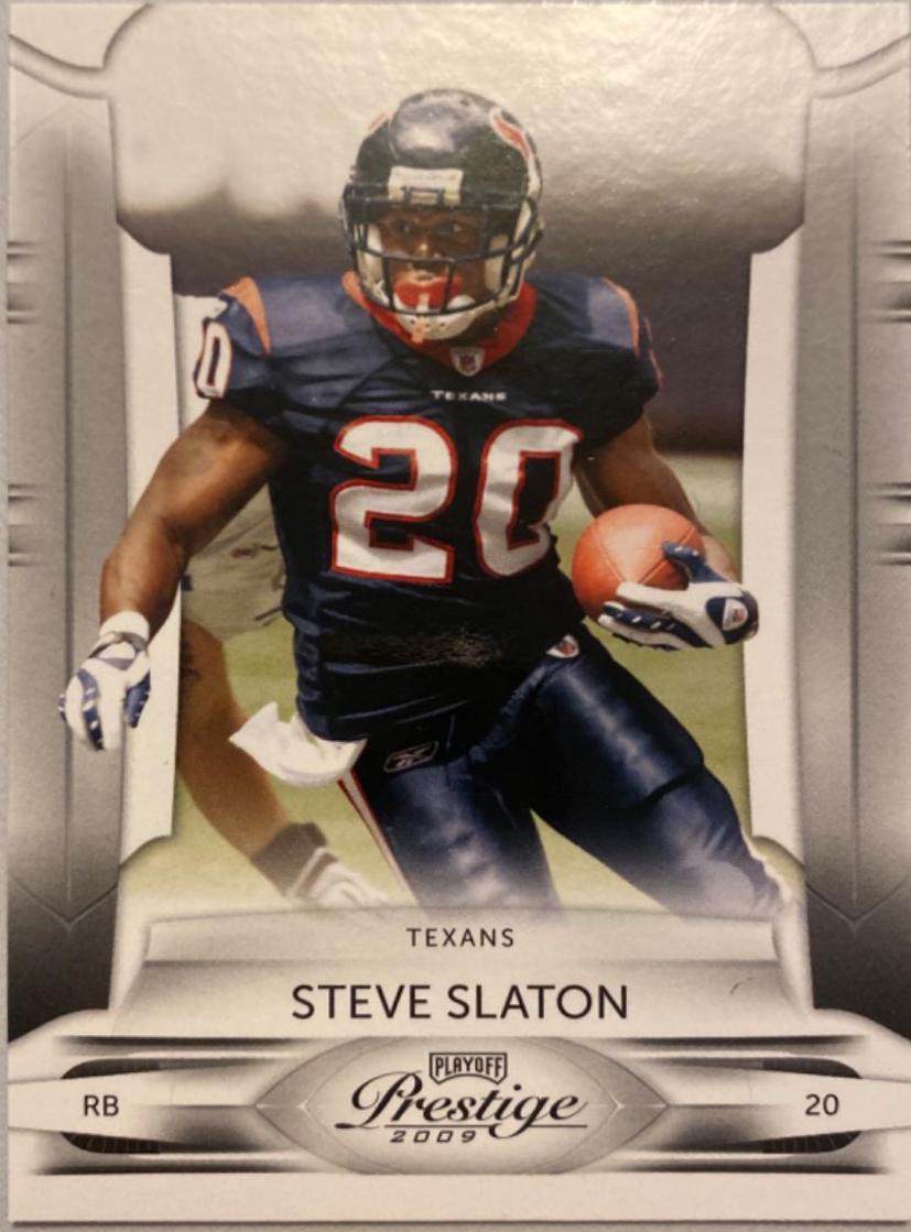 Steve Slaton #41 Football Cards 2009 Playoff Prestige