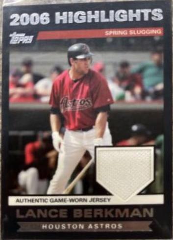 Lance Berkman #HRLB Baseball Cards 2007 Topps Highlights Relics